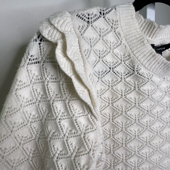 Aqua Cream Crew Neck Sweater - Picture 6 of 9